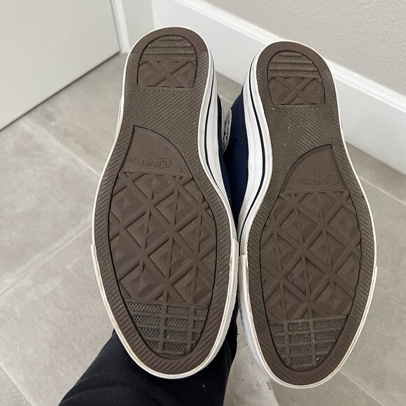 Converse Chuck Taylor All Star Mens 8.5/Womens 10.5 Blue High Street Mid Shoes - Picture 4 of 5